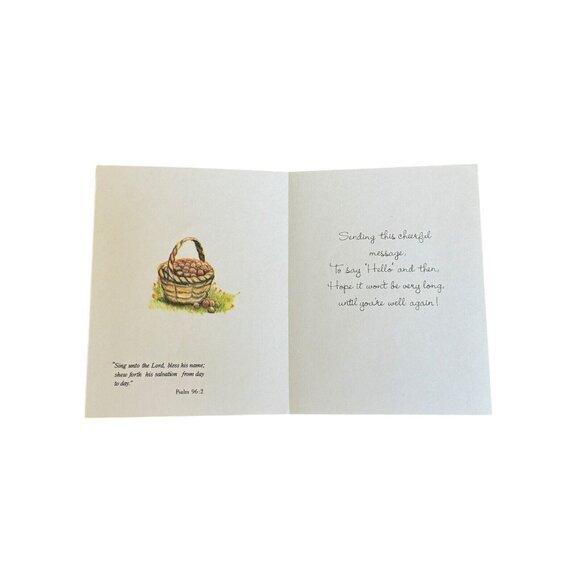 Little Children Greeting Card 1987 with Christian Bible Verses VTG Hummel‎ Style - Picture 6 of 9